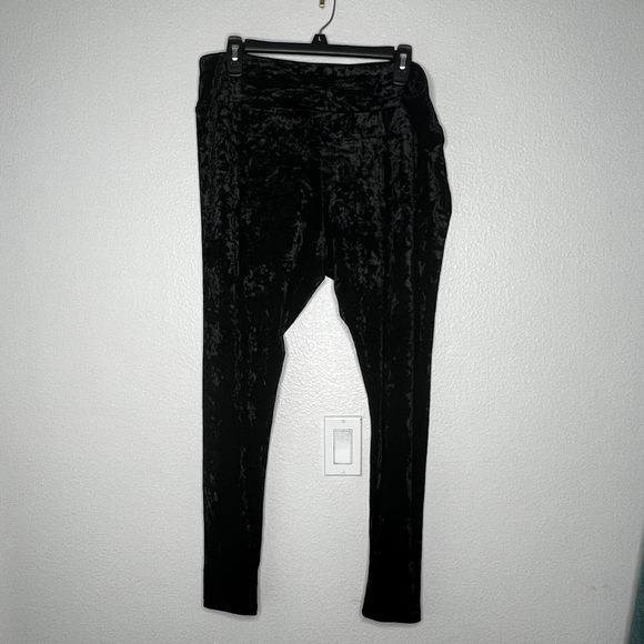 Killstar Pants - KILLSTAR Hematite (Velvet) Plus Leggings